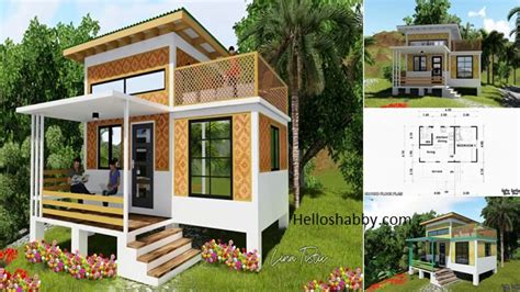 Simple Amakan House Design 6 x 7 Meters with Loft .